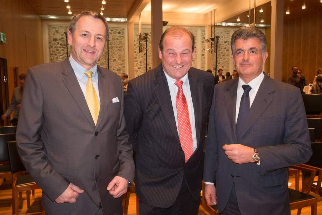 Christoph Pfenninger, Vorstand Efficiency Club und Inhaber PFC Financial Consulting AG; Dr. Thomas Müller; Guido Persterer, Präsident Efficiency Club Zürich