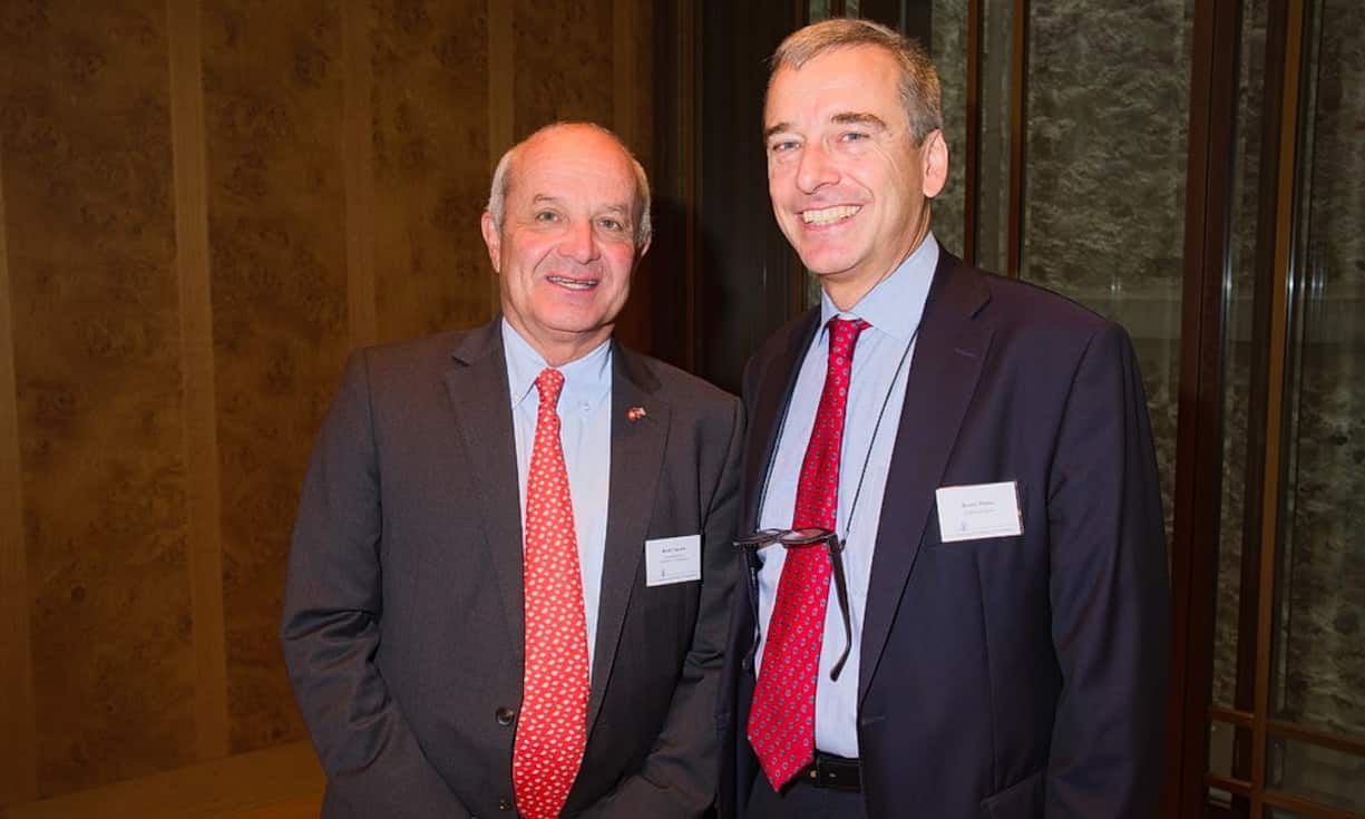 Martin Naville, AMCHAM;
Bruno Pfister, Rothschild Bank