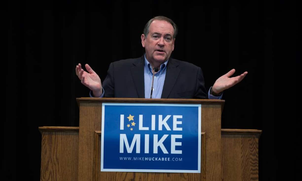 Mike Huckabee – «From Hope to Higher Ground»Der einstige Baptistenprediger und frühere Gouverneur von Arkansas bemühte sich besonders um den Wählerblock der evangelikalen Christen.