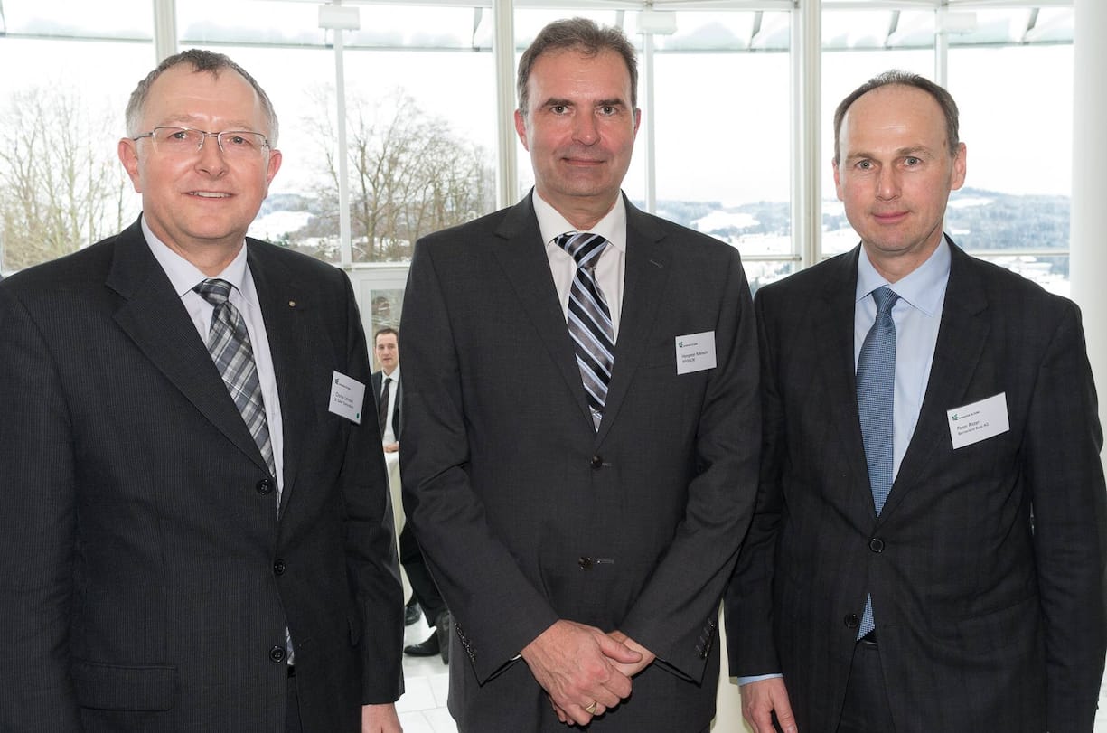 Charles Lehmann, St. Galler Kantonalbank; Hanspeter Rüfenacht, Berner Kantonalbank; Peter Ritter, Bernerland Bank AG