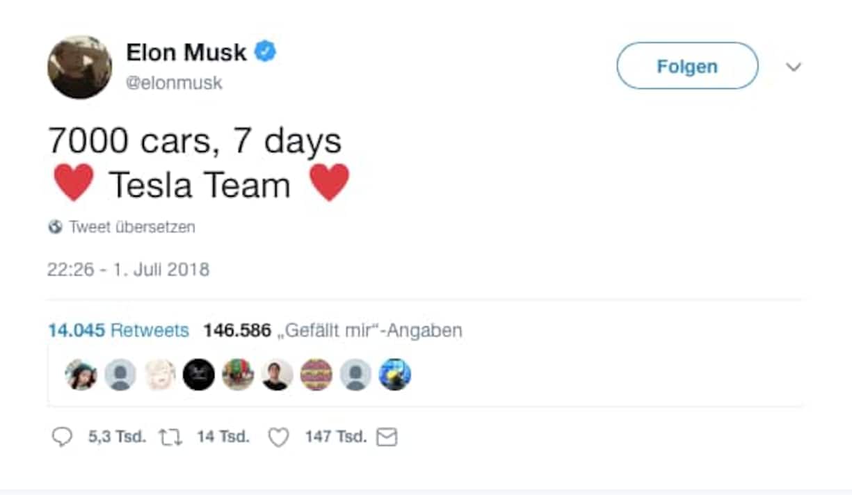 Tweet Elon Musk