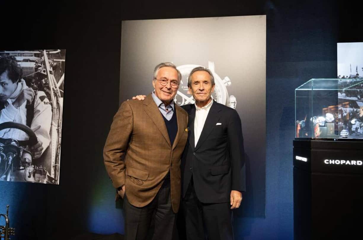 Karl-Friedrich Scheufele (links) und die Rennfahrer-Legende sind seit Jahrzehnten befreundet.