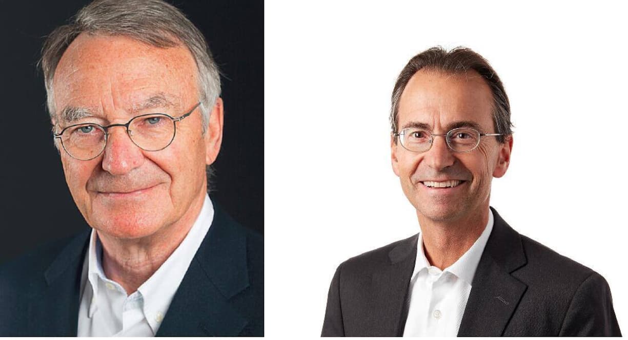 links ein Portrait von Peter Quadri und rechts ein Portrait von Andreas Casutt