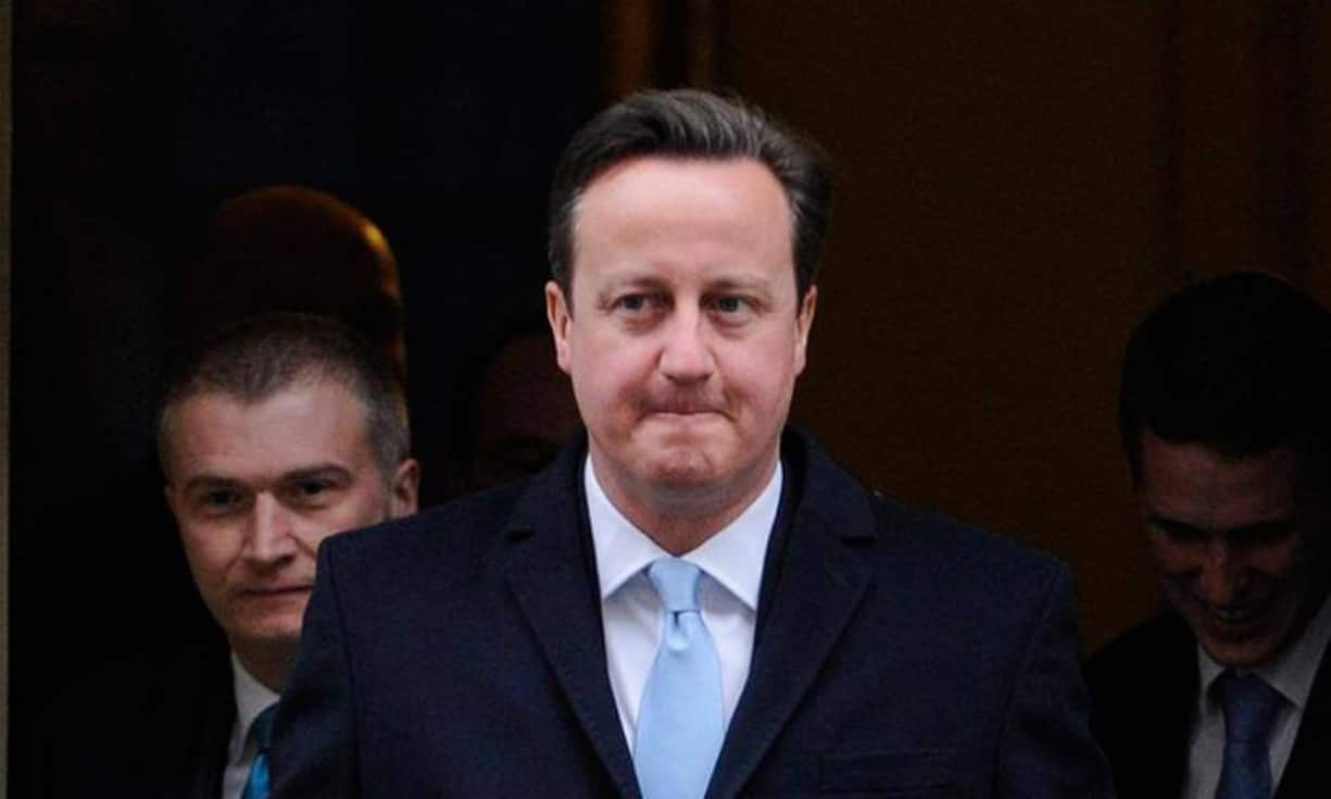 ...der britische Premierminister David Cameron und...