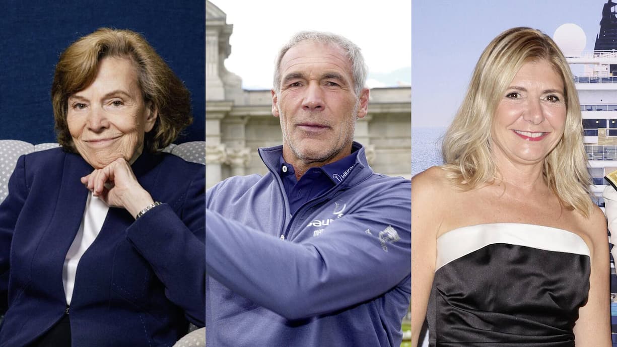 Sylvia Earle (l.), ­Michael Horn, ­Daniela Picco.