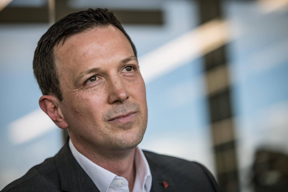 Bild: Philippe Rossier fuer SoBli, 24.3.2025, Kloten, Flughafen, ZH SWISS-CEO Jens Fehlinger, 43 (44?). Mit Raphael Rauch