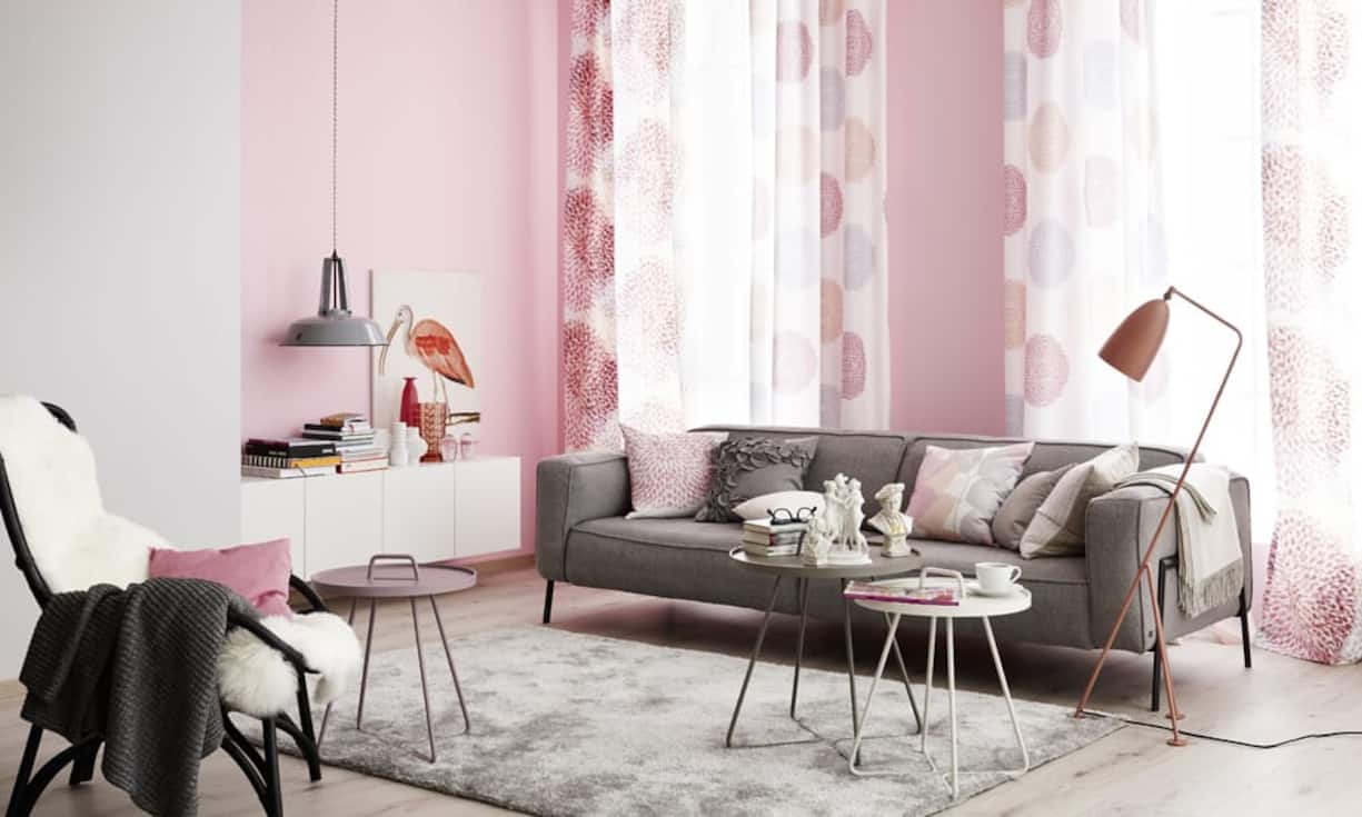 Klare Linien, runde Formen, transparente Farben und starke Töne vereinen sich beim Wohntrend «Grosse Gefühle - Pure Poetry».