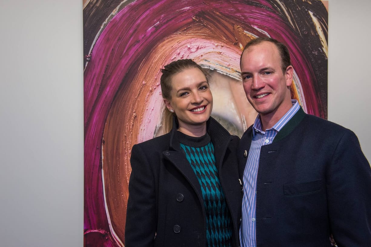 Picture from left: Guy Schwarzenbach with wife Michelle