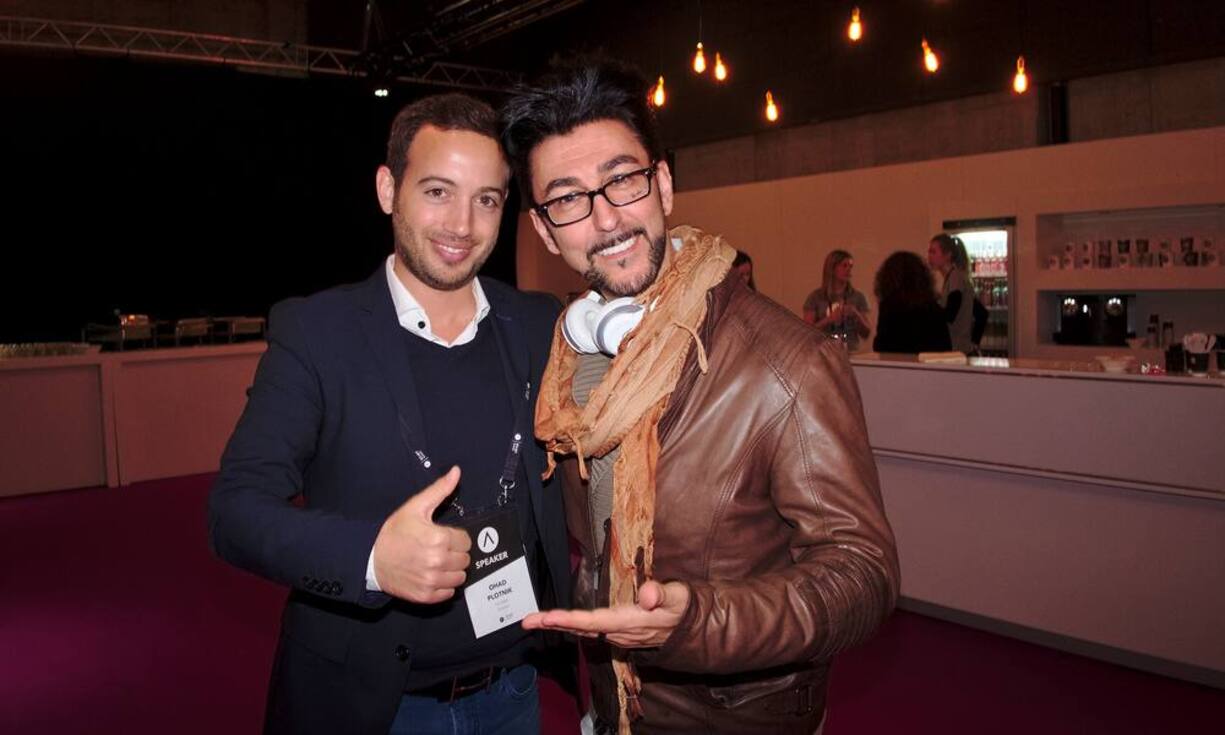 Ohad Plotnik, Founder, Aorato;
Bibop Gresta, COO, Hyperloop Technologies (v.l.n.r.)