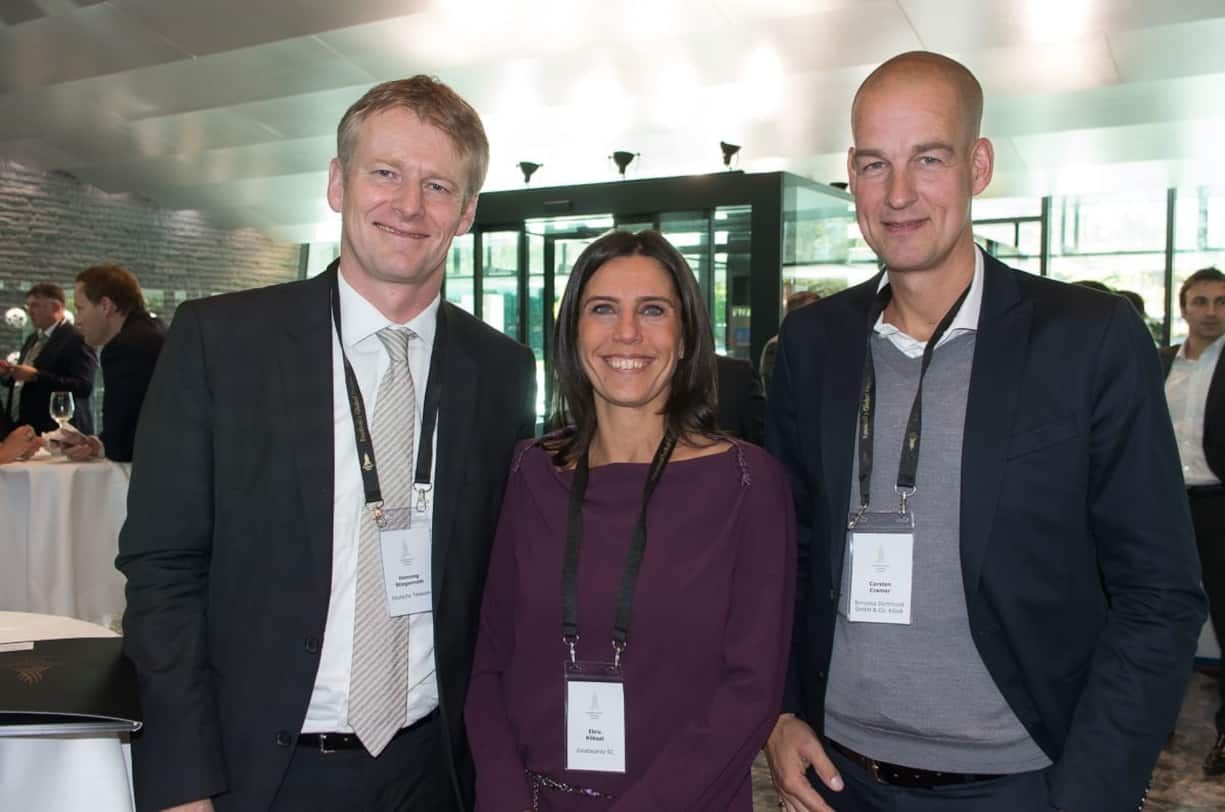 Henning Stiegenroth, Deutsche Telekom; Ebru Köksal, Galatasaray SC; Carsten Cramer, Borussia Dortmund GmbH & Co. KGaA