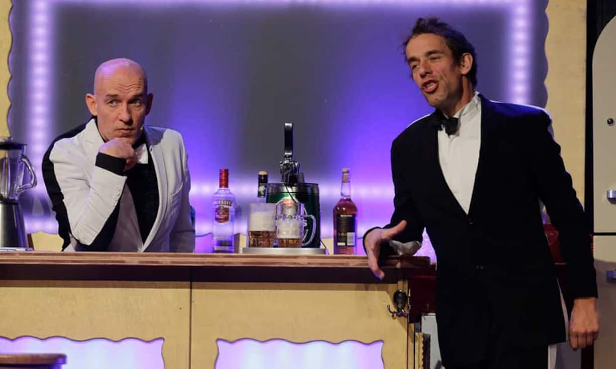 Das Komiker-Duo Oropax mit Volker und Thomas Martins eröffnen das 22. Aroser Humorfestival im Zelt auf dem Tschuggen.