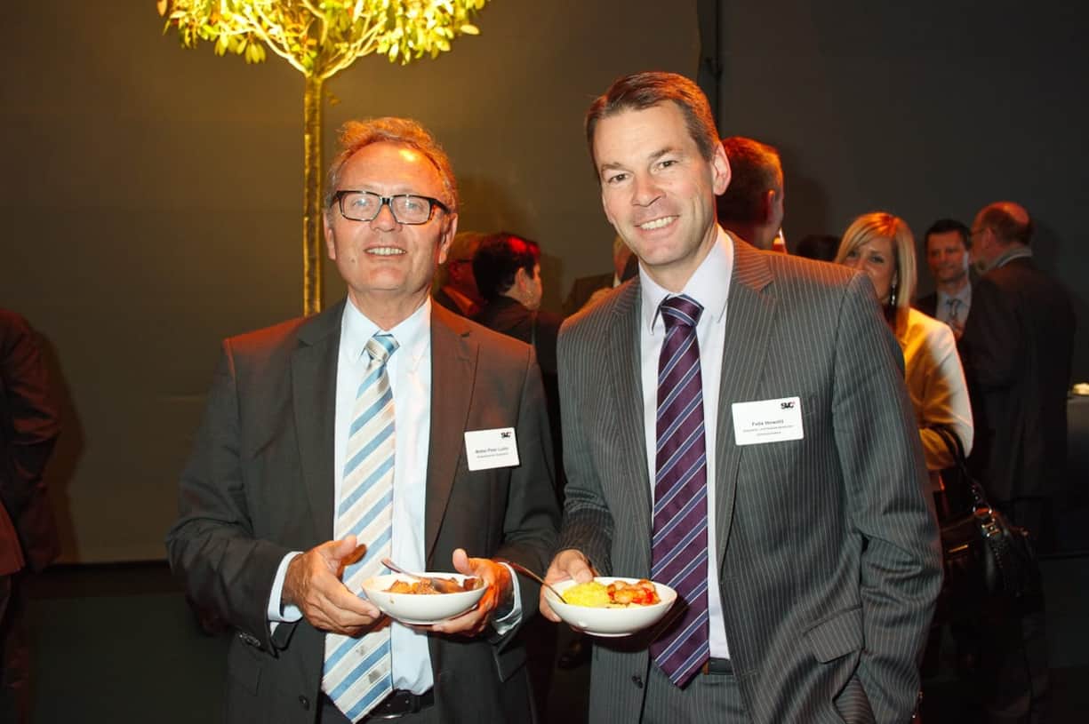 Walter-Peter Ludin, Anwaltskanzlei Seidenhof; Felix Howald, Industrie- und Handelskammer Zentralschweiz