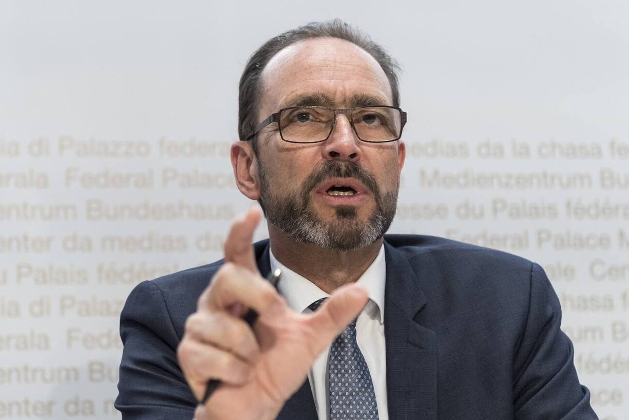 Pascal Strupler, Direktor des Bundesamts fuer Gesundheit BAG informiert ueber die aktuelle Lage in Sachen Coronavirus und die Lancierung einer Bevoelkerungskampagne, am Donnerstag, 27. Februar 2020 in Bern. (KEYSTONE/Alessandro della Valle)