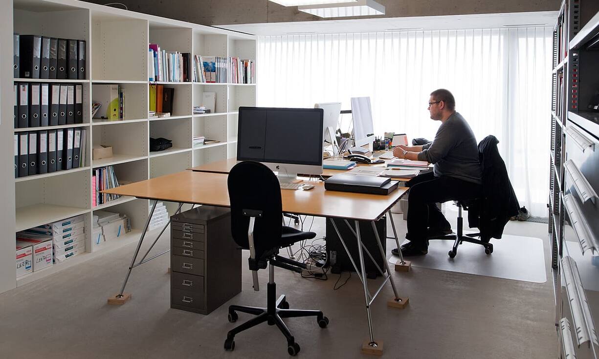 Ein Büro im Haus von Karin Beck-Söllner.
