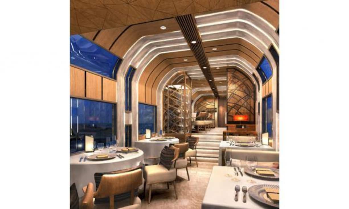 Im grossräumigen Zugsrestaurant steht dem Genuss nichts im Weg.