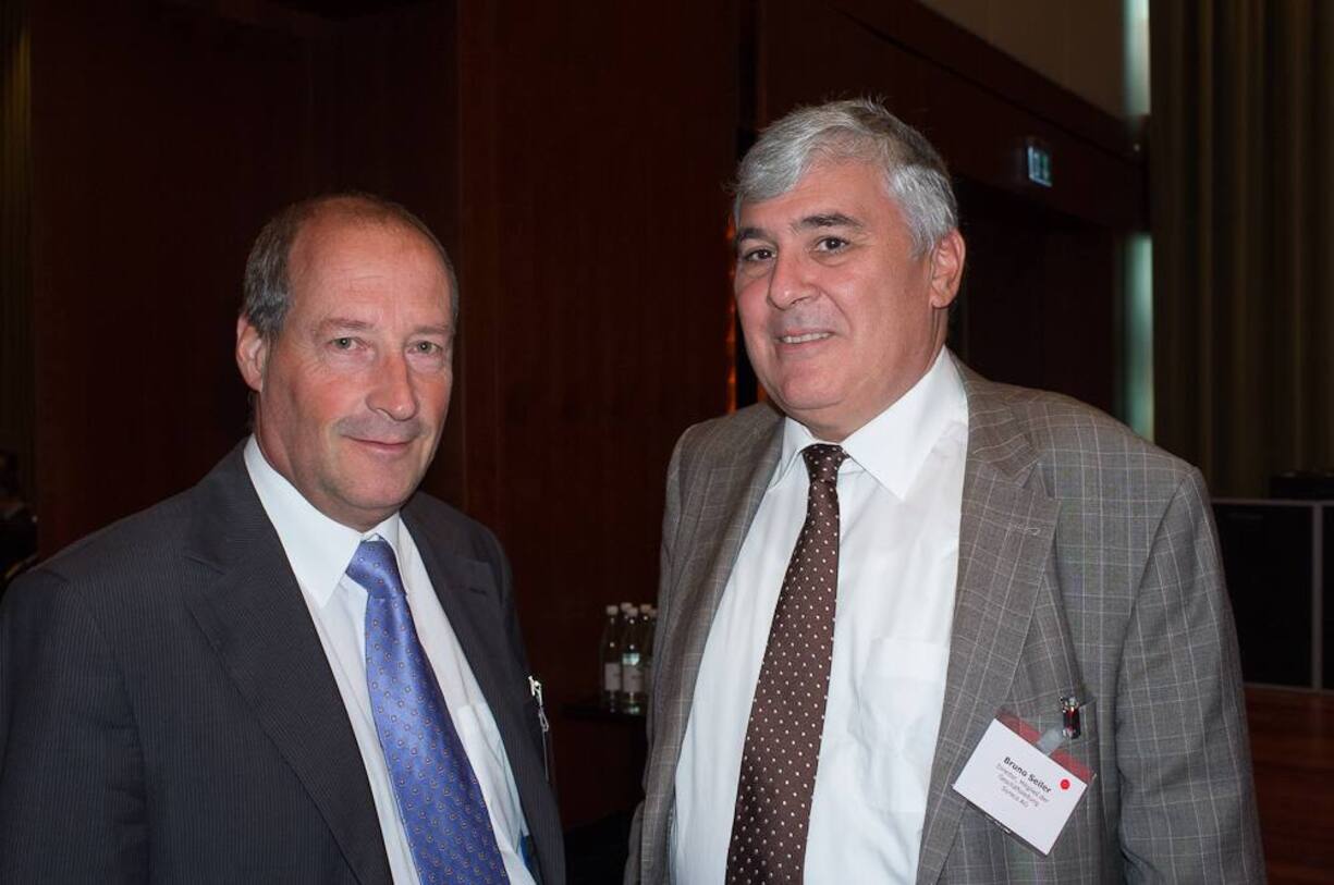 Alois Sauter, Leiter Verkauf Ergon Informatik AG; Bruno Seiler, Mitglied der Geschäftsleitung Soreco AG