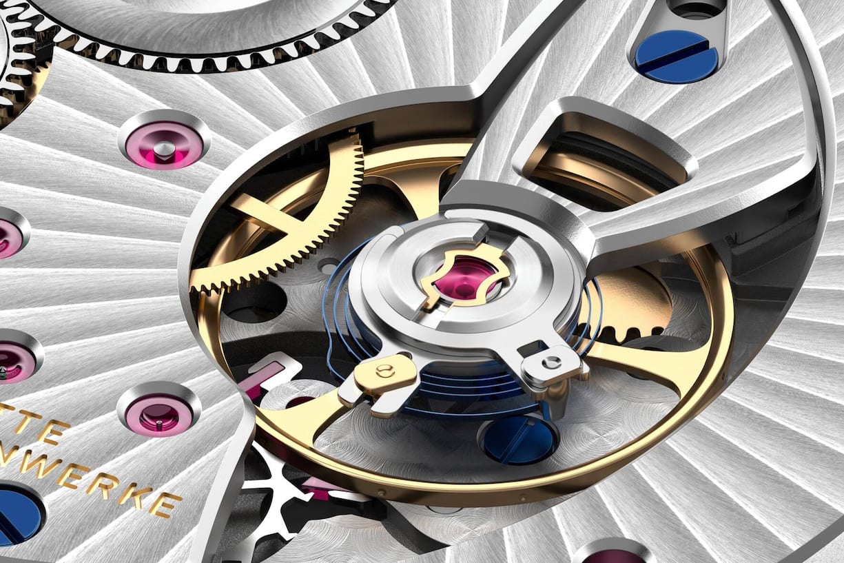 Blick ins Werk mit dem dem so genannten Swing-System.