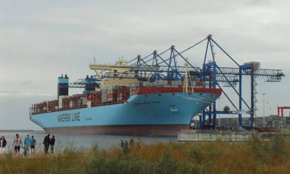 Mærsk McKinney-Møller: Ablieferung 2013, Kapazität 18'340 TEU. Artur Andrzej/CC/wikimedia