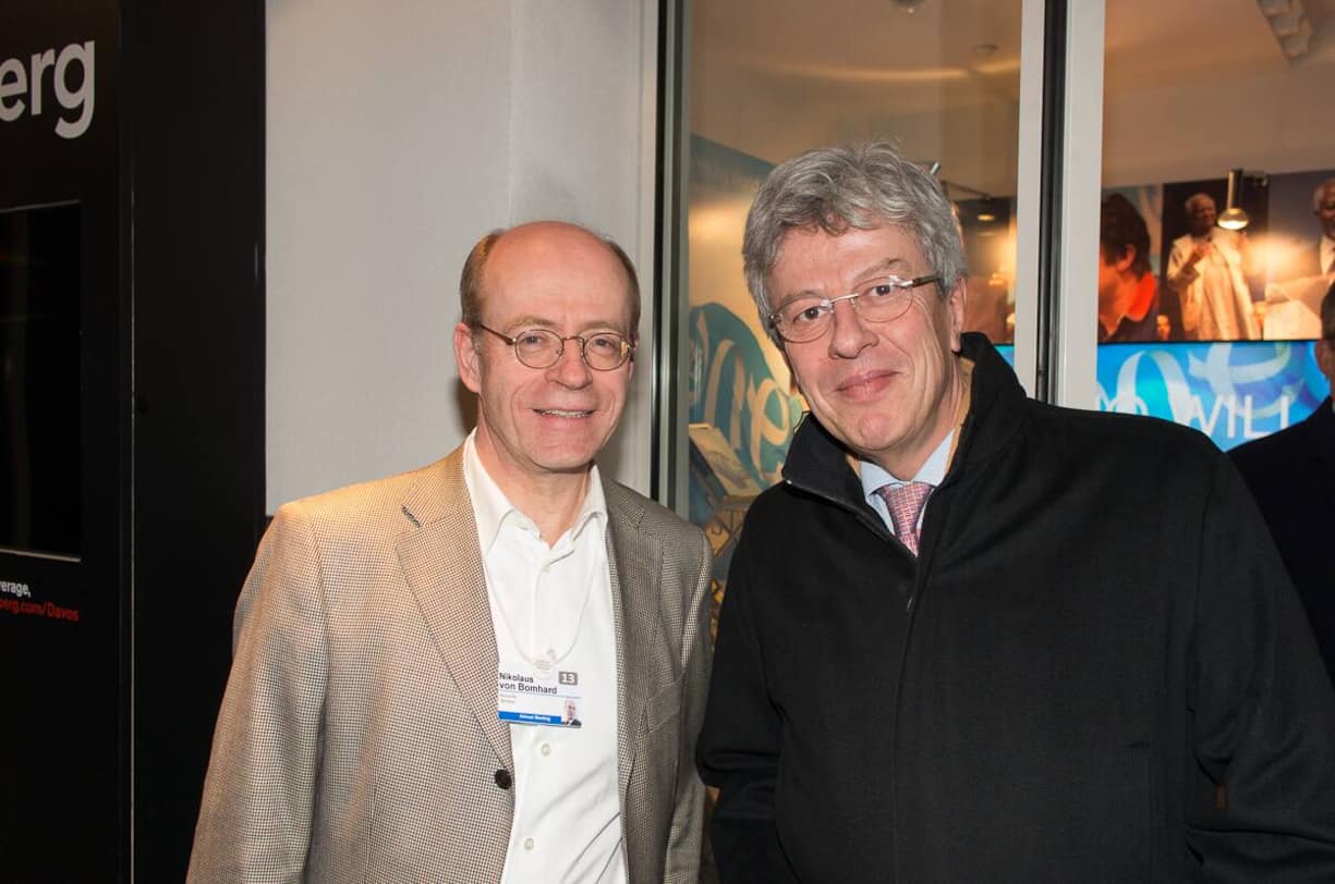 Nikolaus von Bomhard, Münchner Rück; Michel M. Liès, Swiss Re