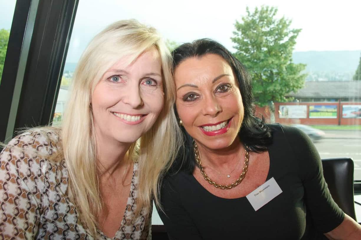 Barbara Rüttimann, Inhaberin, rb Rüttimann consulting; Ellen Meyerstein, Autop - Autowasch AG und Inhaberin der Bar & Lounge Meylenstein.