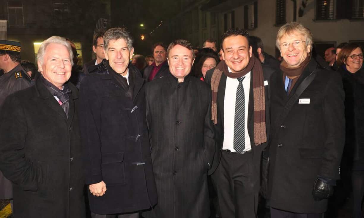 délégation romande:
Pierre Castella, Vizepräsident, Dixi Holding Le Locle SA;
Philippe Gnaegi, Präsident des EHB-Rates;
Michel Probst, Wirtschaftsminister Kanton Jura;
Jean-Nat Karakash, Regierungsrat Kanton Neuenburg;
Jean-Daniel Pasche, Präsident, Verband der Schweizerischen Uhrenindustrie FH