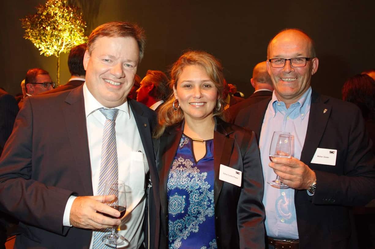Peter Pfister, PAVAH Folien AG; Edna Cunha Pfister; Walter Gisler
