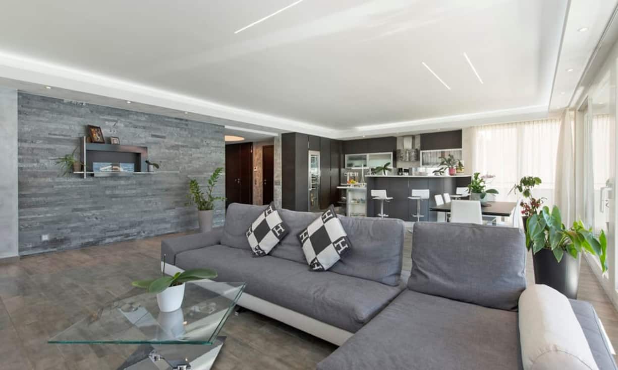 Die Wohnung erstreckt sich über 245 m².