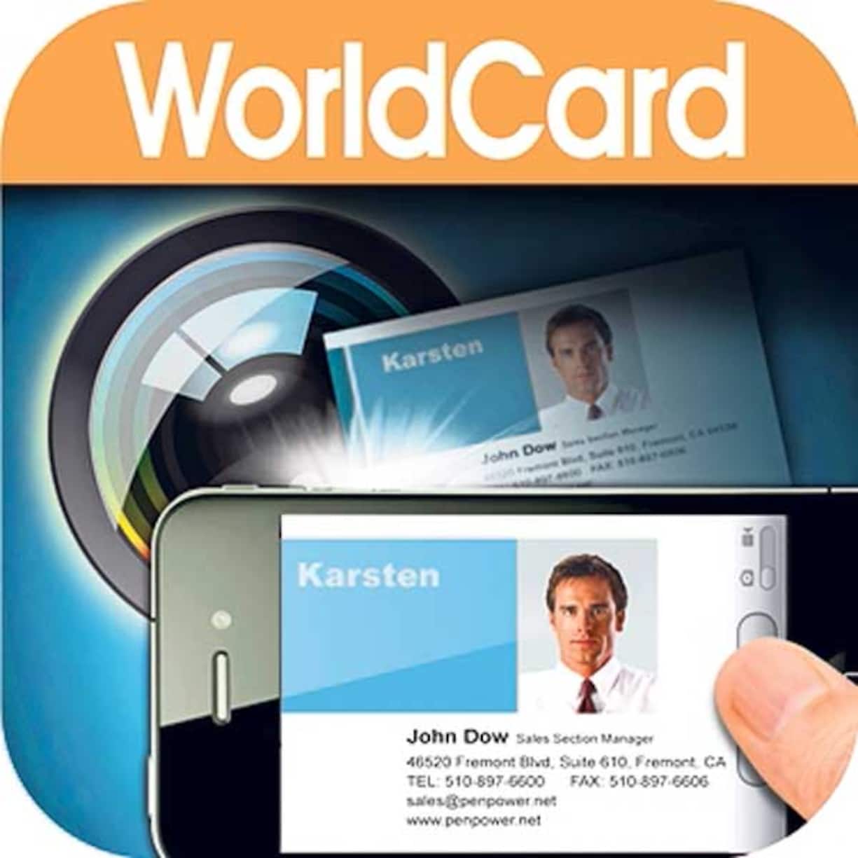 Worldcard Visitenkarten
Wer auf Geschäftsreisen regelmässig Visitenkarten auf sein Smartphone übertragen muss, spart mit der WorldCard Mobile App viel Zeit. Die Applikation scannt die Visitenkarten mit der Handykamera und trägt deren Inhalte automatisch in die richtigen Felder des Kontakte-Programms ein – das funktioniert gegenwärtig in sieben Sprachen.
App für Smartphones