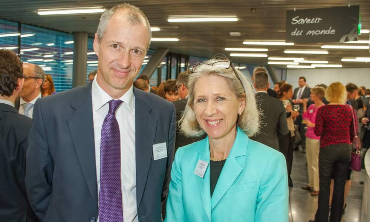 Olivier P. Dunant, Rechtsanwalt, MeyerLustenberger Lachenal; Jacqueline Coté, Director of Public Relations, The Graduate Institute Geneva