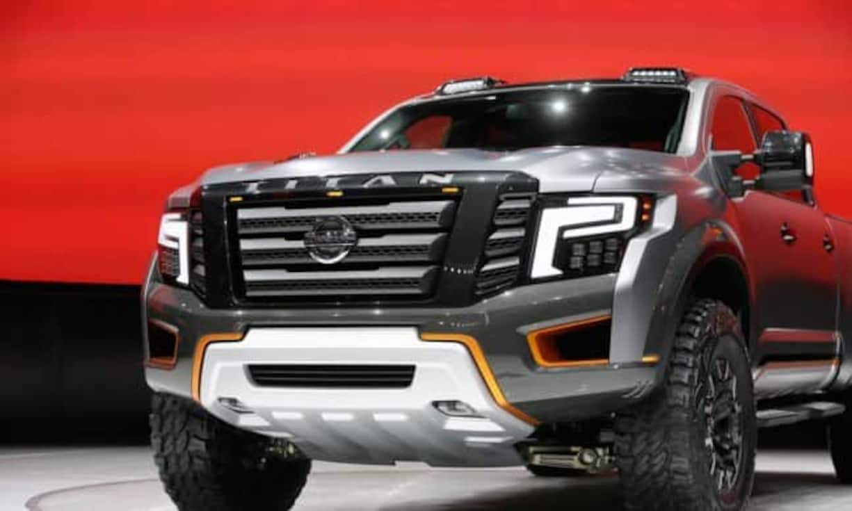 Nissan Titan Warrior ConceptDie Studie von Nissan ist mit massiven Reifen für den Offroad-Gebrauch ausgestattet, dadurch liegt das ganze Fahrzeug höher als gewöhnlich. Auch die Breite des Fahrzeugs ist mit 2,2 Metern aussergewöhnlich. Das Modell folgt dem vom Ford Raptor eingeleiteten Trend für Pickup-Trucks.