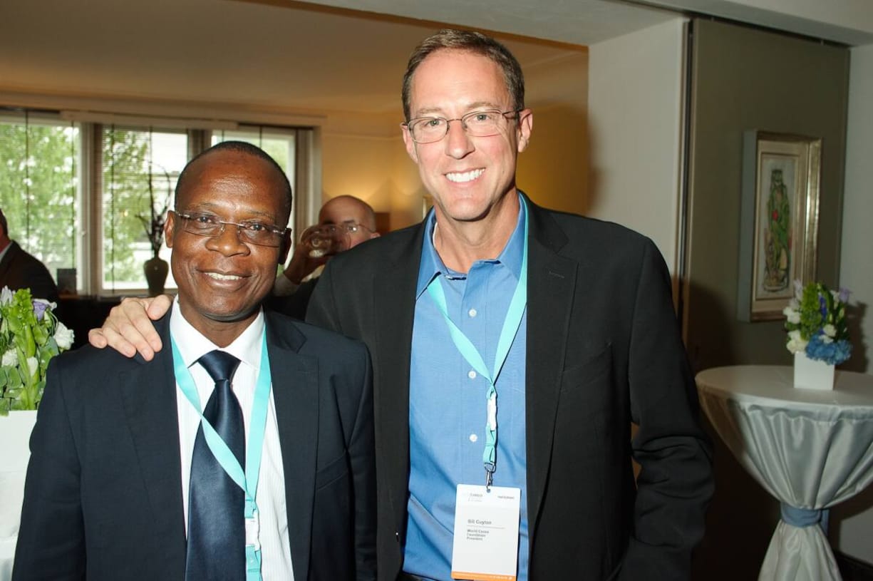 Assamoi Robert Yapo, Head of Sustainability, Conseil du Café - Cacao, Côte d'Ivoire; Bill Guyton, President, World Cocoa Foundation.