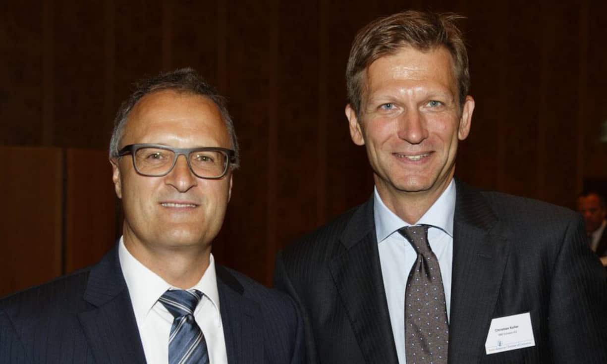 Urs Honegger, CEO Pricewaterhousecoopers und Christian Keller, General Manager IBM Schweiz. (v.l.n.r.)