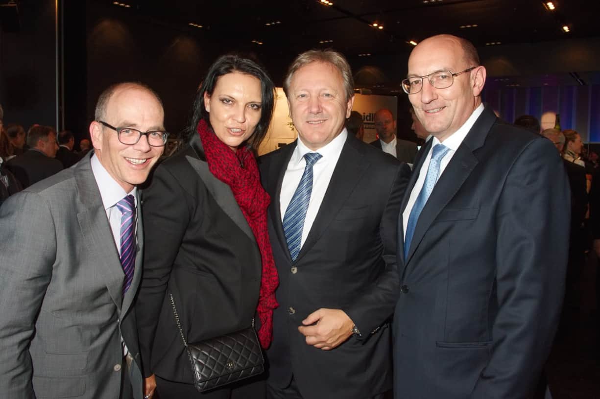 Roger Wüthrich-Hasenböhler, Swisscom AG; Rebecca Zuber, HRS Real Estate AG; Hans-Ulrich Meister, Credit Suisse AG; Martin Kull, CEO/Inhaber, HRS Real Estate AG