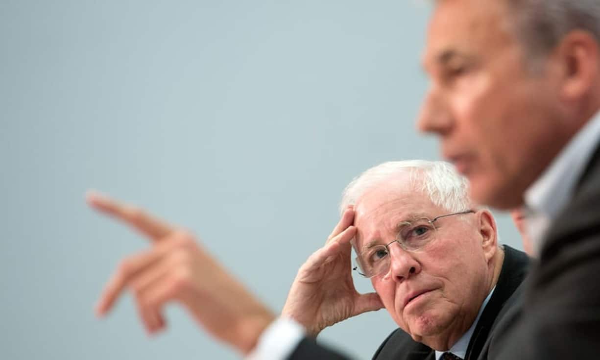 Keine guten Erinnerungen hat Grieder auch an Christoph Blocher. Die Unverträglichkeit stammt aus Grieders Zeit bei Mikron, wo sich der Maschinenbauer und eine der Blocher-Firmen um einen Grossauftrag bemühten. Bilder: Keystone