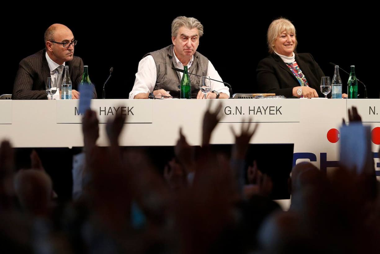 Swatch: Nick Hayek (m.), Nayla Hayek und Marc Alexander Hayek