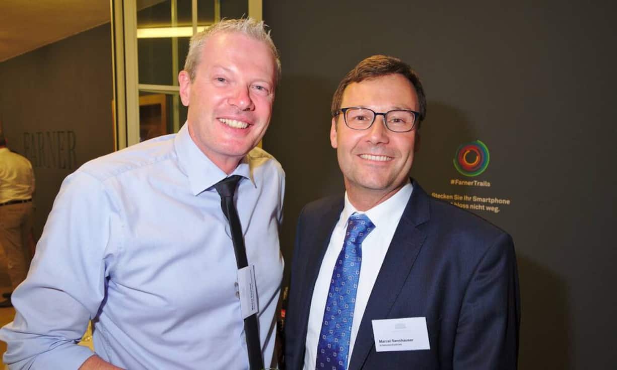 Markus Eisenhut, Head Corporate Communication Switzerland, Zürich Versicherungs-Gesellschaft;
Marcel Sennhauser, GL-Mitglied/Leiter Kommunikation, Scienceindustries