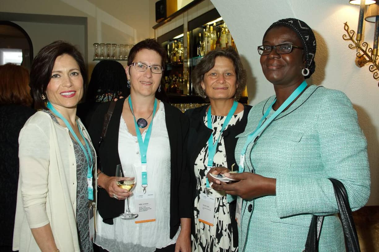 Christine Montenegro McGrath, VP External Affairs, Mondelez International; Hilde Verhelst, EFFAT coordinator EWC, Barry Callebaut; Harriet Lamb, CEO, Fairtrade International; Massandjé Touré-Litsé, Directeur Général, Conseil du Café - Cacao Côte d'Ivoire.