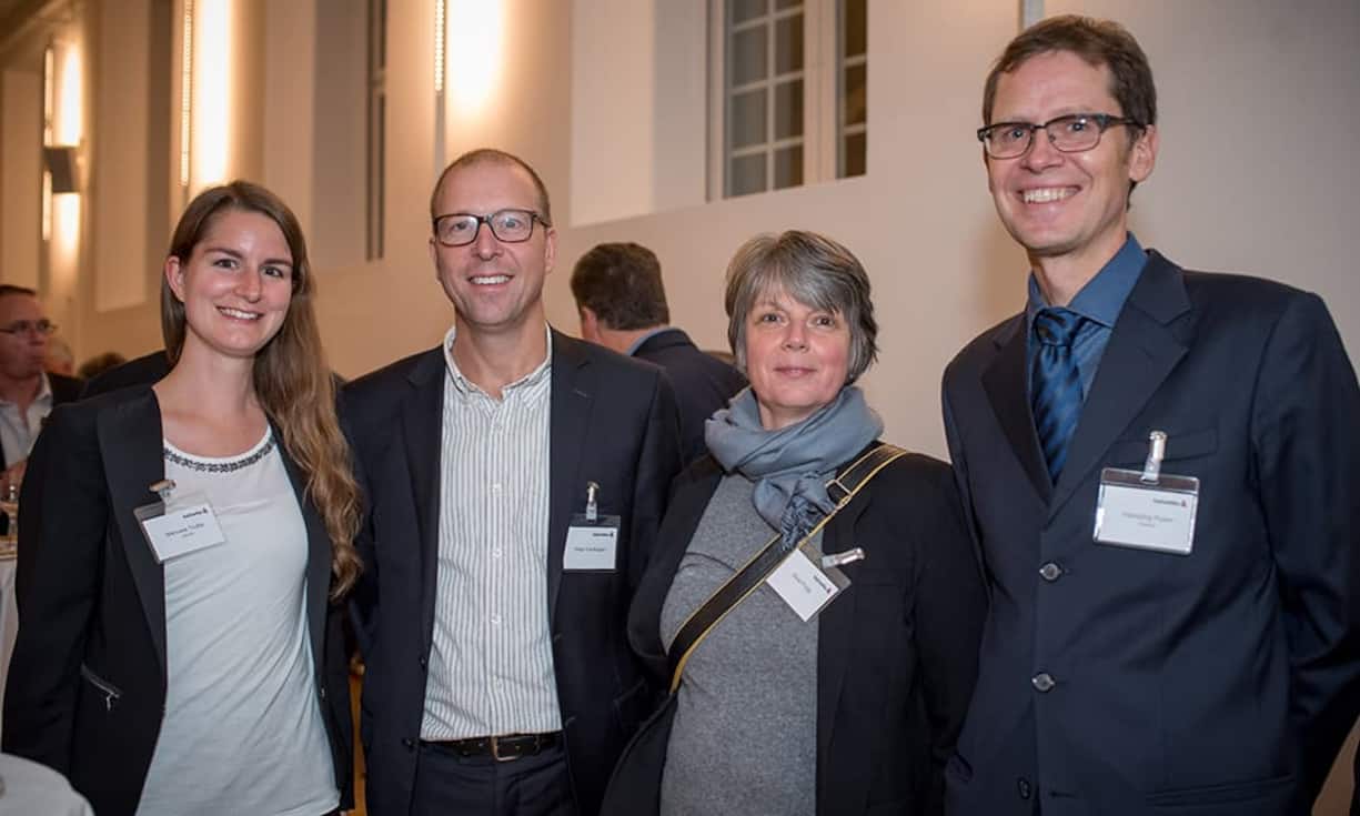 Impressionen von der Podiumsdiskussion «Rendez-vous Helvetia»v.l. Manuela Truffer, Helvetia | Peter Fehlmann | Silvia Frutig | Hansjörg Ryser, Helvetia