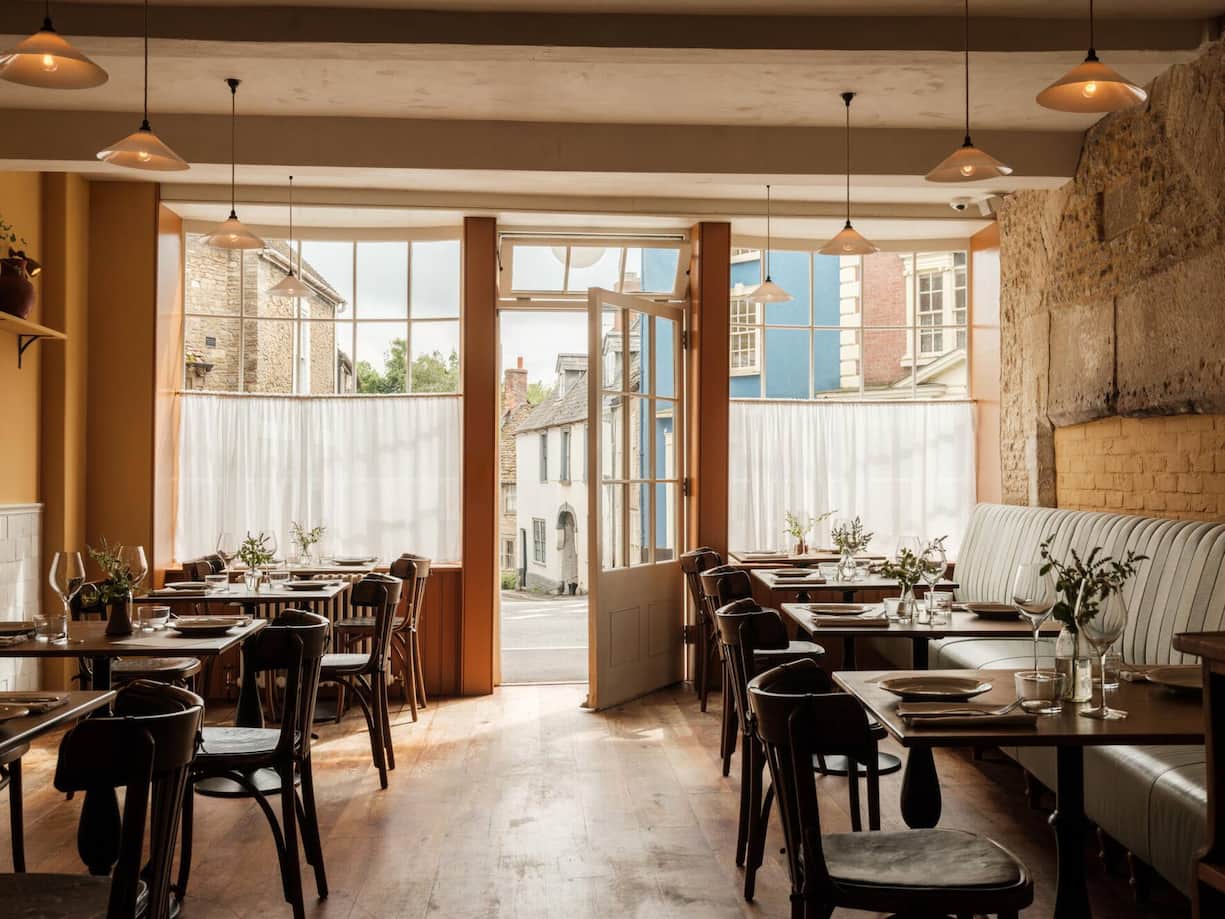 Das Farm-to-­ Table-Restaurant Briar vom Hotel Number One Bruton bietet eine einfache Küche.