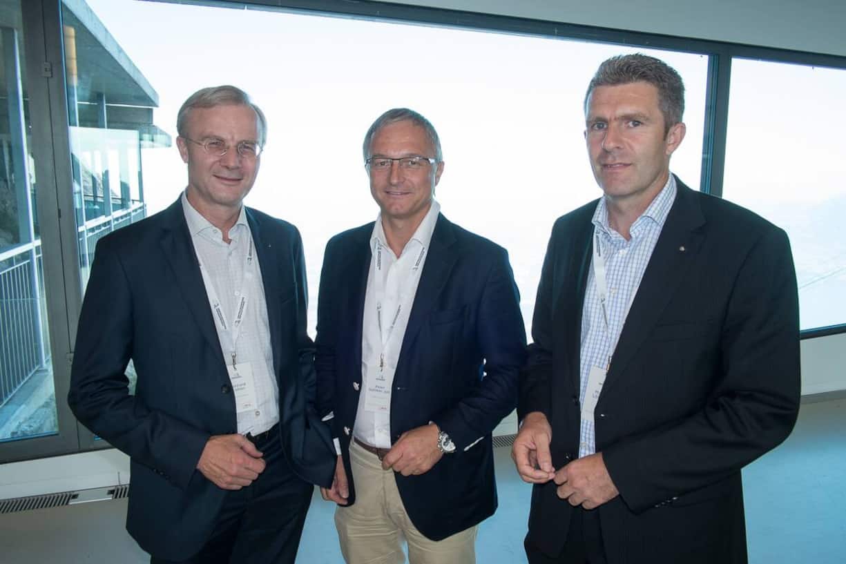 Bernard Kobler, CEO, Luzerner Kantonalbank; Peter Galliker, jun., CEO, Galliker Transport AG; Markus Lötscher, CEO, Pistor Firmengruppe
