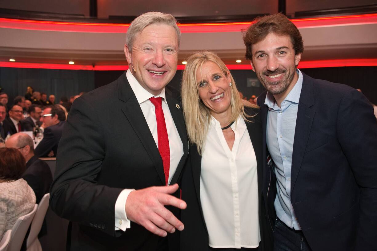 Adrian Verdun, Obmann, Zibelegringe;Sandra Verdun, OK Zibelegringe;Fabian Cancellara, Oympiasieger