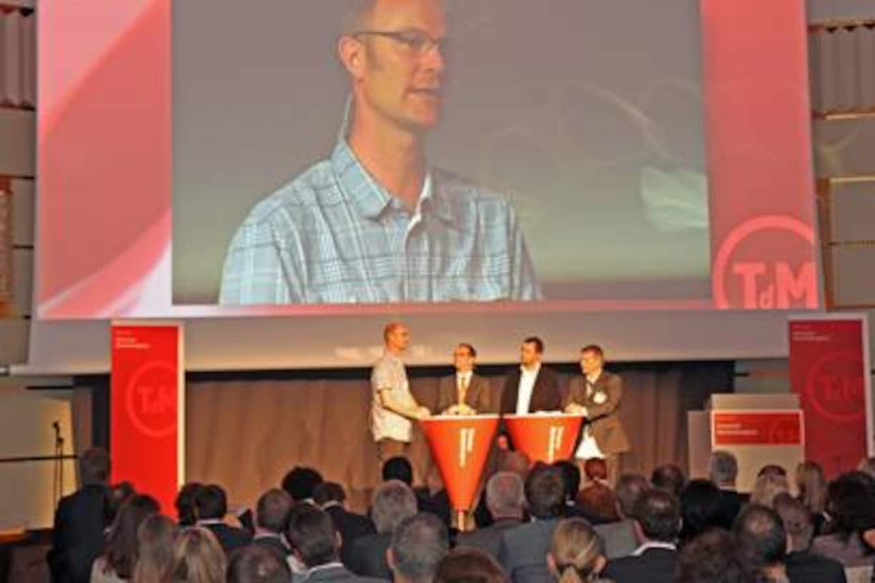 Christian Engeli, Leiter Kommunikation Solidar Suisse, Stephan Feige, Geschäftsführer htp St.Gallen, Christian Gisi, Head of Marketing Communications Mammut Sports Group, Daniel Krieg, Inhaber Werbeagentur KSB und Vorreiter für nachhaltige Kommunikation (v.l.n.r)