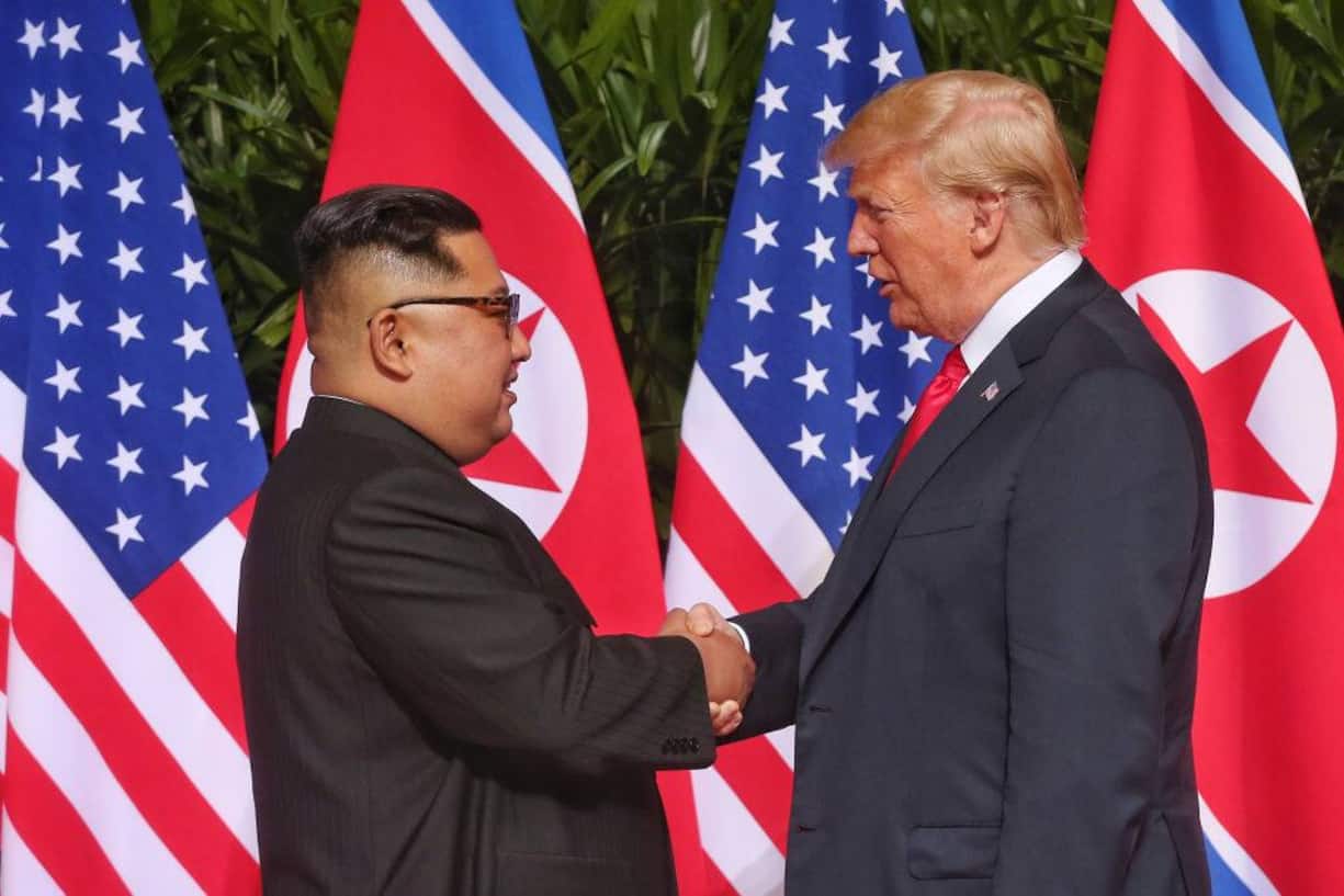 Kim Jong Un und Donald Trump beim Gipfeltreffen in Singapur