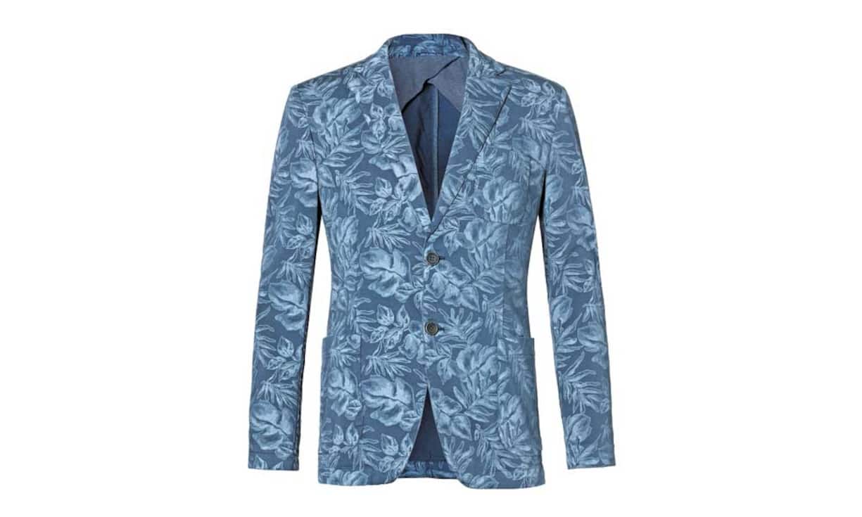 Sisley-Floral
Florale Muster sind im Kommen – auch für Herren: ob als Hose, Schal, Hemd oder als Sakko wie beim diesem sportlichen Exemplar mit aufgesetzten Taschen.
Preis 169 Franken