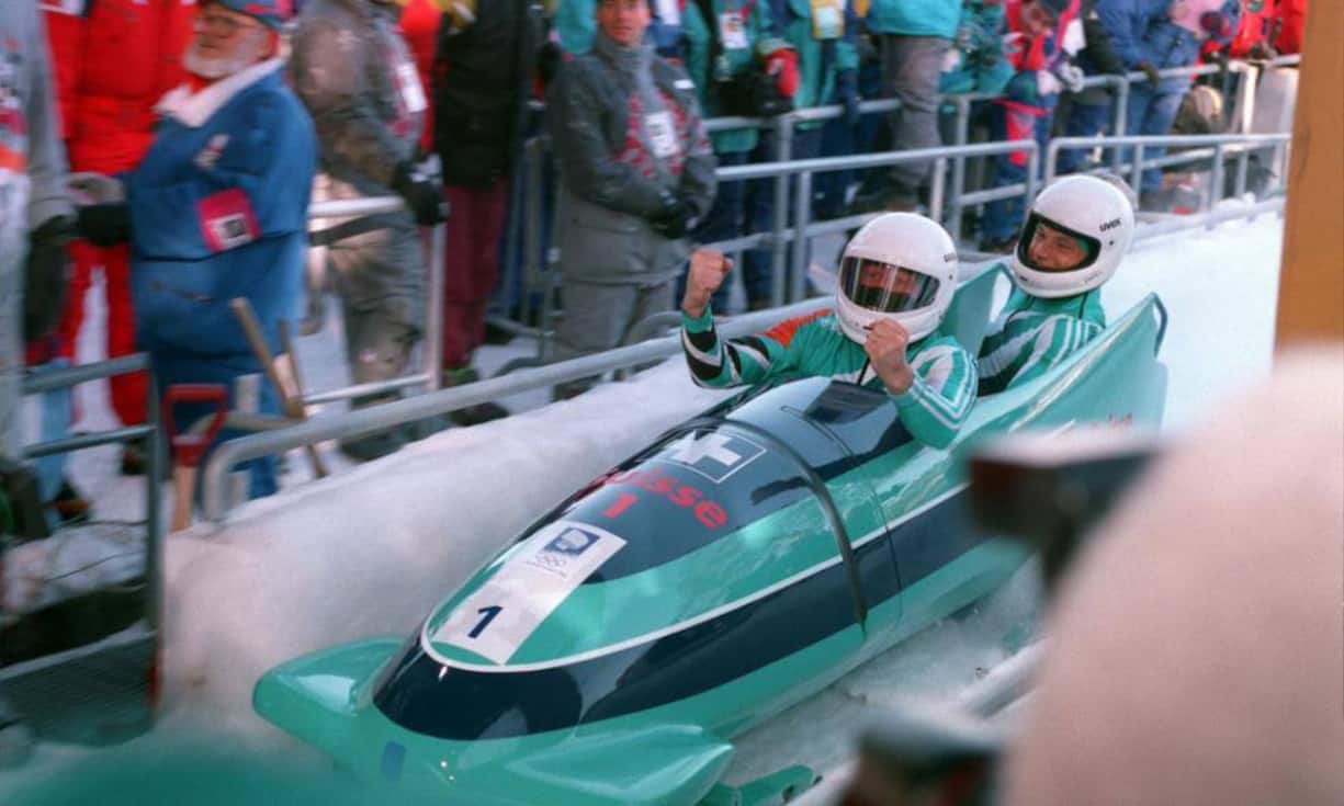 Pilot Gustav Weder holte mit Bremser Donat Acklin in Albertville und Lillehammer zweimal Gold. Im Vierer kamen noch Silber und Bronze dazu.