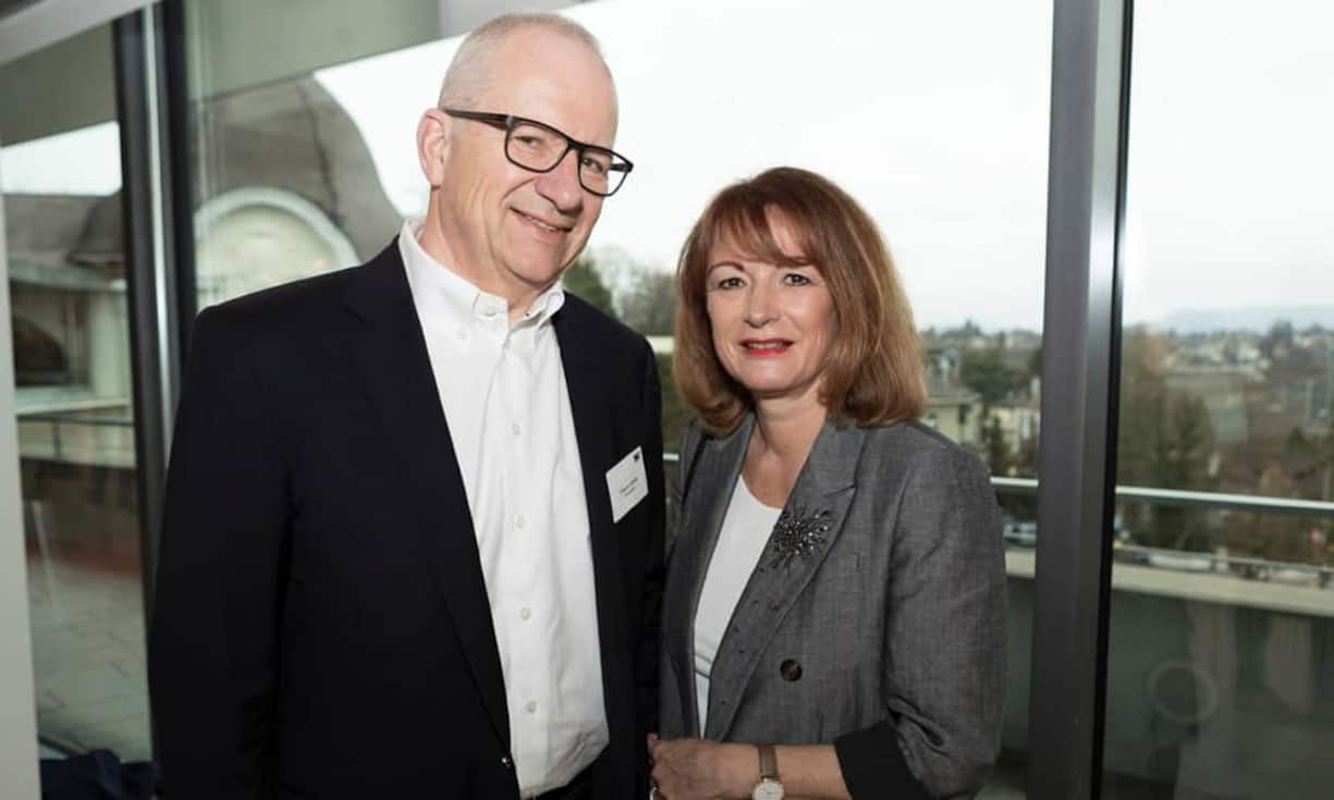 Etienne Jornod, NZZ und Galenica; Katrin Jornod (Bildbeschrieb: v.l.n.r.)
