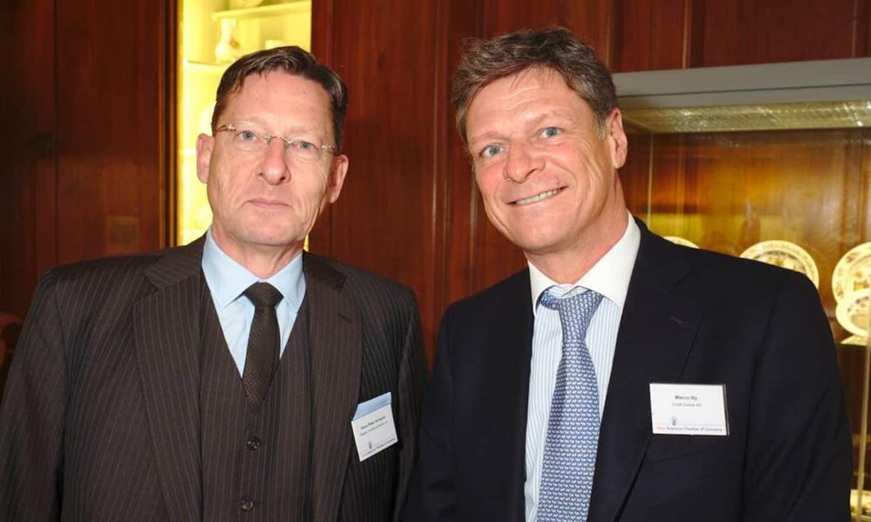 Hans-Peter Schwald, Chairman, Staiger,Schwald & Partner Ltd.;
Marco Illy, Head Investment Banking Switzerland, Credit Suisse AG