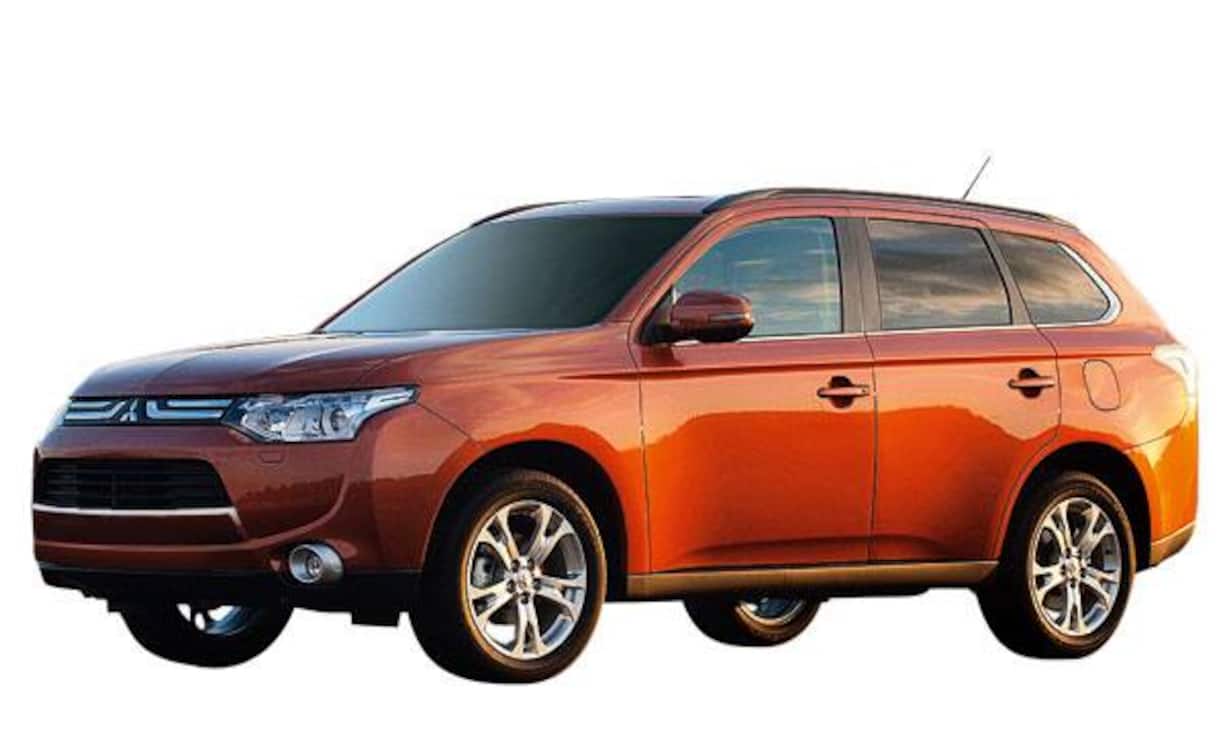 8. Mitsubishi Outlander: Optisch etwas belanglos, aber bald auch als Plug-in-Vollhybrid mit Range Extender zu haben.