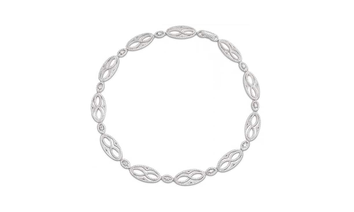 Collier: 18 Karat Weissgold, Brillanten, Länge 45 Zentimeter Bilder: PR