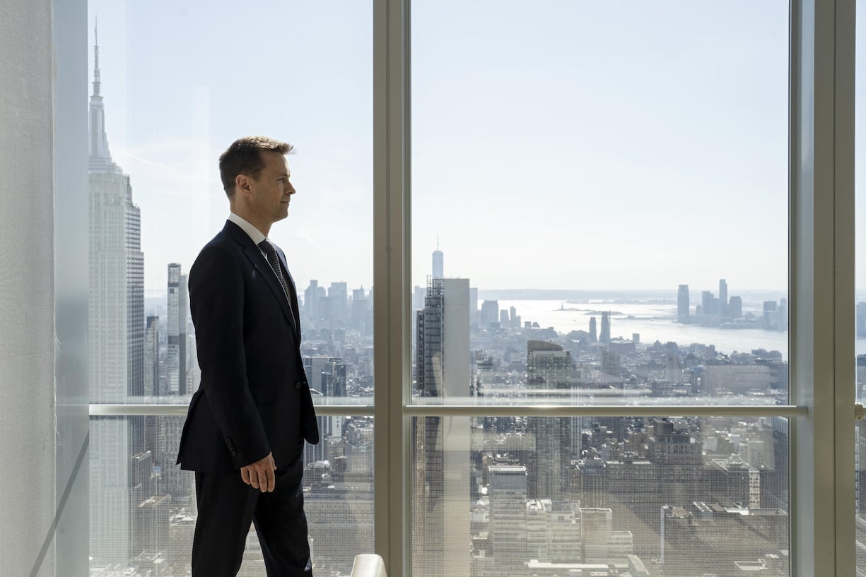 Bank-of-America-Tech-Vormann Patrick Steinemann in seinem Büro in Manhattan.